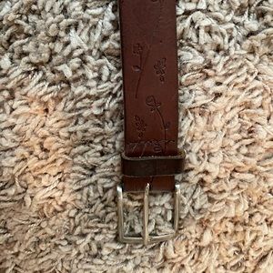 Vintage American Eagle brown leather belt